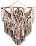 Wall Hanging Tapestries Hangings Chic Geometric Art Decor Handmade Woven Tapestry Cotton Rope - For Home, Living Room Or Wedding,Gift For Girls Adults Birthday ( Color : Brown , Size : 60x90x70cm )