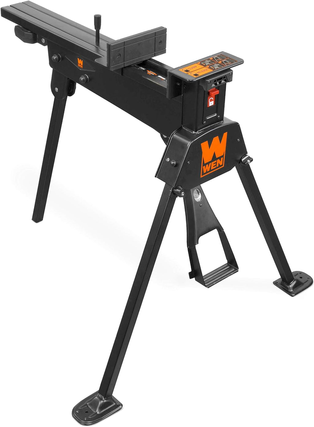WEN Clamping Saw Horse and Work Bench, 600-Pound Capacity (WA601) Black