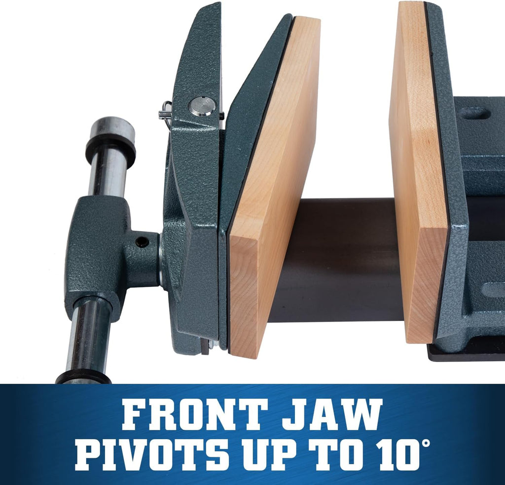 Wilton Woodworking Vise, 4' x 7' Jaw, 10' Max Jaw Opening, Rapid-Action (Model 78A)