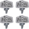 4pcs Tool Box Latch, Stainless Steel T-Handle Latches Tool Box Locks with Keys and Gasket Folding T-Handles Latch Heavy Duty Flush Mount Handle Latch for RV, Camper,Toolbox,Truck Trailer (4)