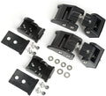 Rugged Ridge Hood Catch Kit for Jeep Wrangler/Gladiator | Aluminum, Black | 11210.21 | Fits 2018-2025 Jeep Wrangler JL; 2020-2025 Jeep Gladiator JT