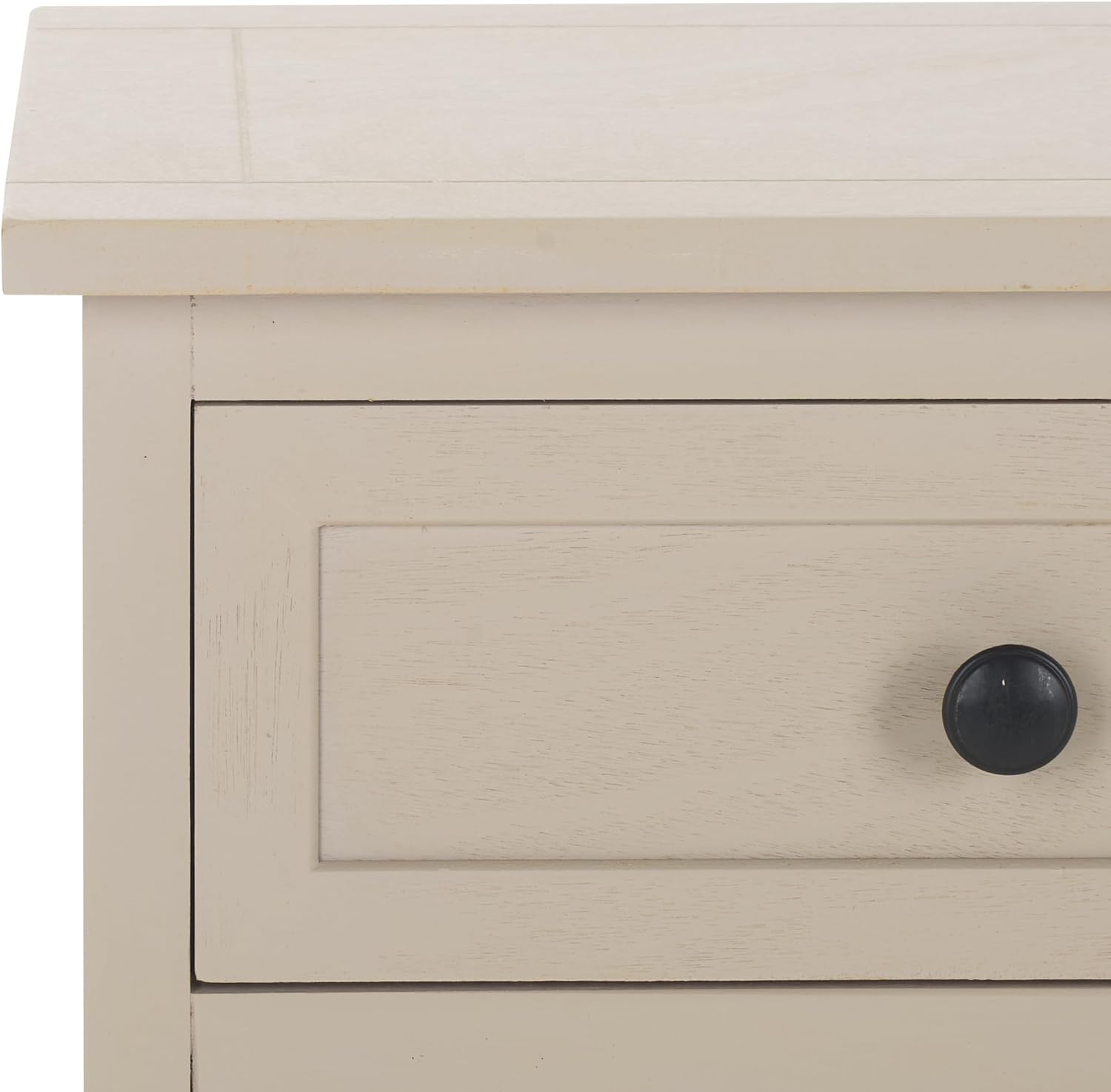 SAFAVIEH Furniture - Herman 2-Drawer Storage Unit - Vintage Grey - Solid Wood - Classic Storage Design - Ideal for Living Room, Entryway, Home Office, 29'W x 13'D x 27.5'H - Fully Assembled (AMH5702A)