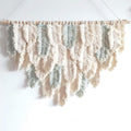 Macrame Wall Hanging Bohemian Macrame Tapestry Wall Hangings Decor,Handmade Cotton Cord Woven Tapestries Art Home Decor for Wedding Apartment Dorm (C80x55cm)