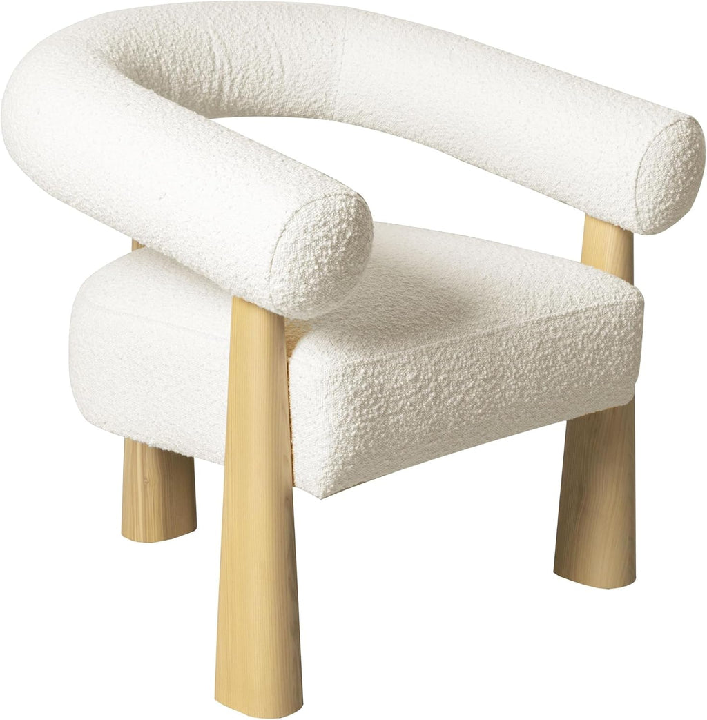 Tov Furniture Spara Cream Performance Boucle Accent Chair (Cream)