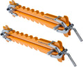 POWERTEC 16' Panel Clamps, 4-Way Pressure Cabinet Clamp Set with Storage Rack, Panel Glue-Up Clamps for Cutting Boards, Tabletops & Wood Panels (72436)