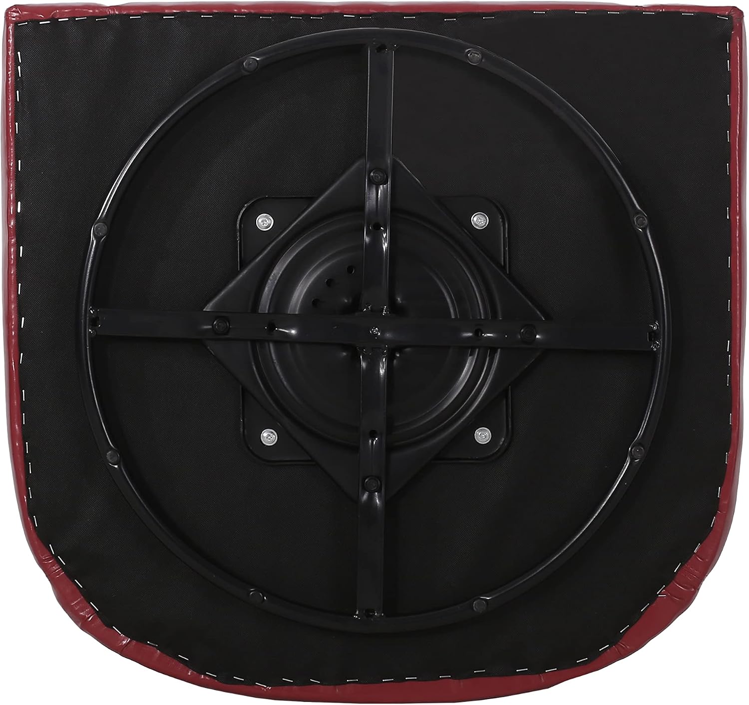 Christopher Knight Home Daymian PU Swivel Club Chair, Red 29D x 30W x 30.25H Inch