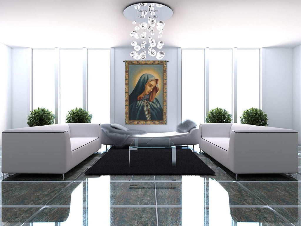 Charlotte Home Furnishings Inc. Mater Dolorosa Italian Tapestry Wall Hanging 27 X 17 Inch Viscose Cotton And Polyester Blend Wall Art Perfect For Home Decor And Wall Decor By Raphael