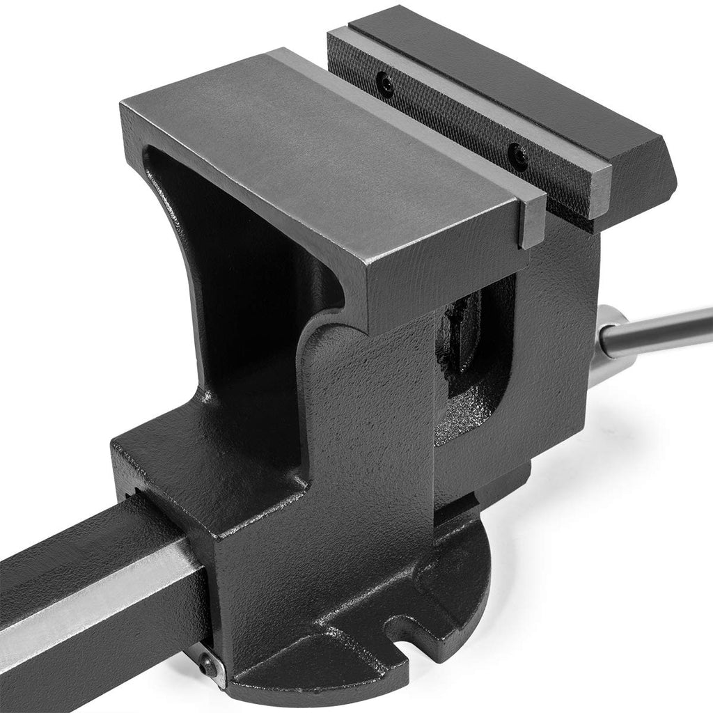 Stark USA 2-in-1 Tow Hitch Truck Vise 6' Bench Vise Fits Standard 2' Hitch Receiver Bench Mount Trailer Portable Work Vise Truck Trailer Receiver Portable Work