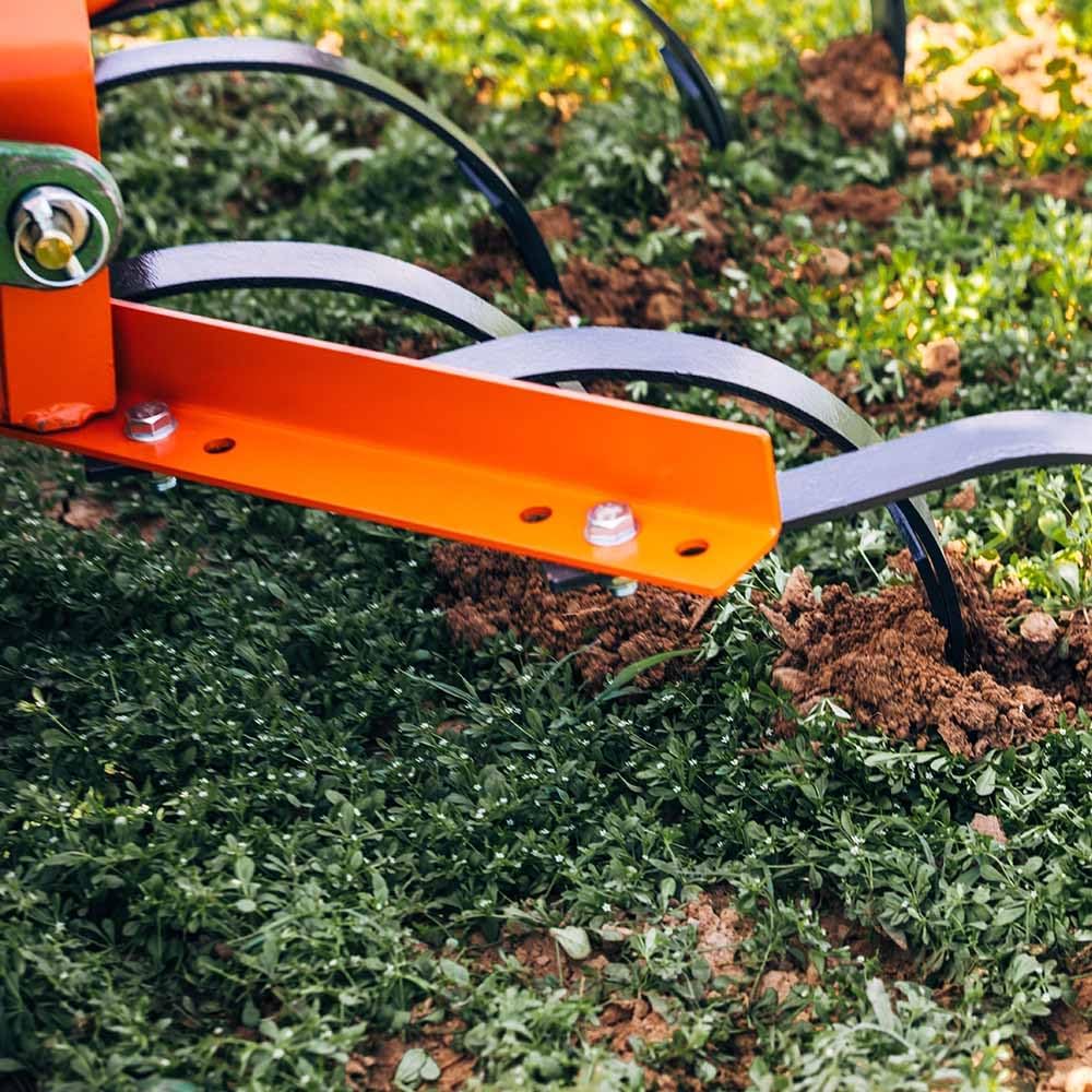 Titan Attachments Cultivator with 6 Spring Steel Shanks 3 Point Quick Hitch