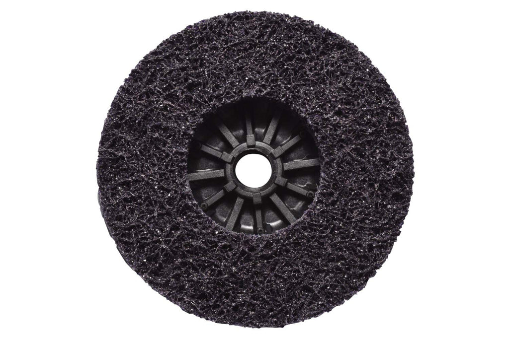 3M Scotch-Brite Clean and Strip XT Pro Disc, XO-DC, SiC Extra Coarse, 4 in x 1/4 in, Pack of 10, Silicon Carbide Cuts Aggressively and Leaves a Fine Finish, Resists Loading, Purple