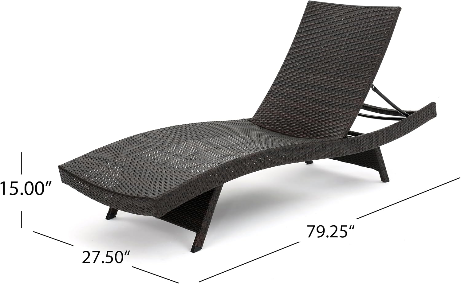 Christopher Knight Home Salem Outdoor Wicker Chaise Lounge Chairs, Brown - 2-Pcs Set