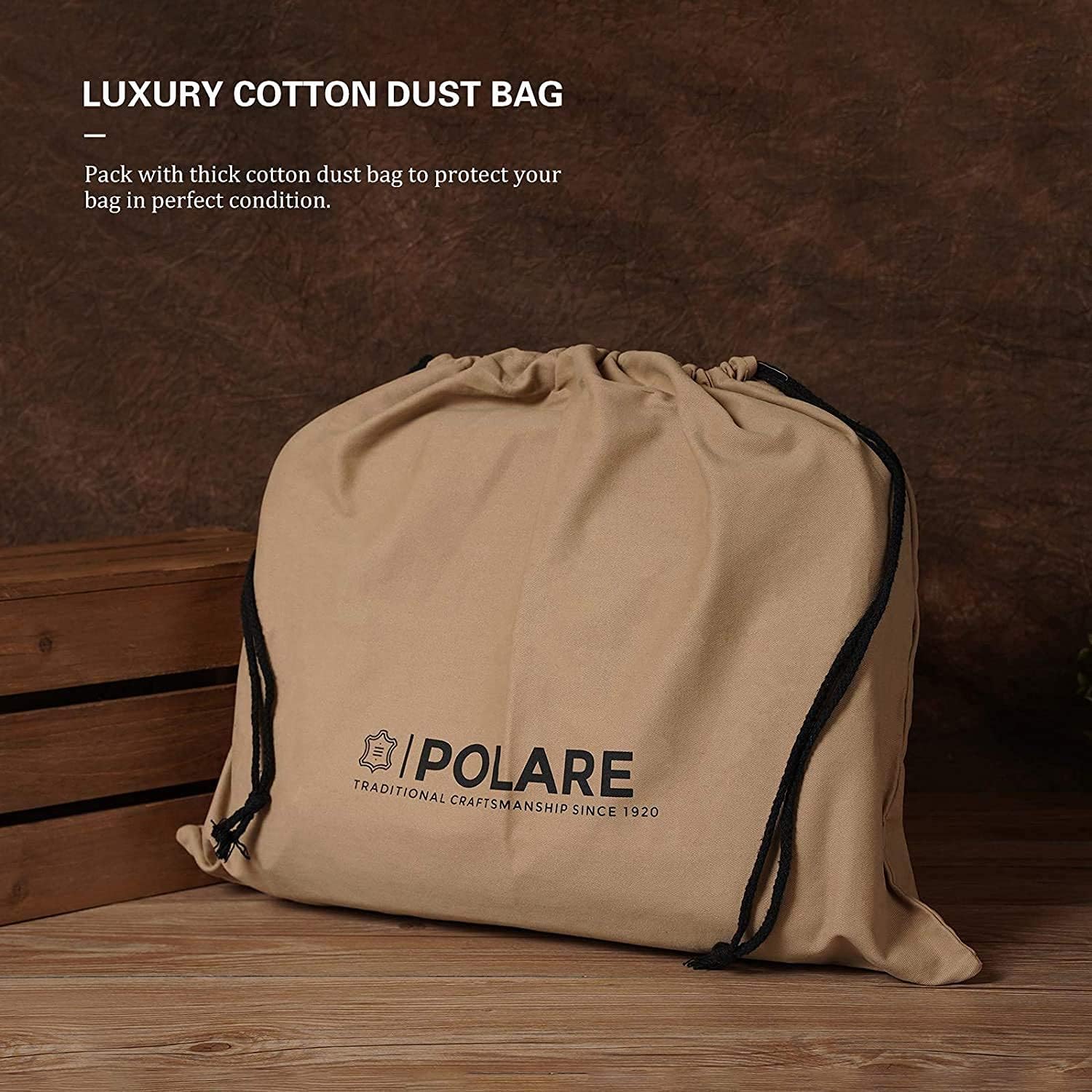 Polare Vintage Full Grain Leather Rucksack Backpack Casual Travel Satchel Bag Daypack For Men Women