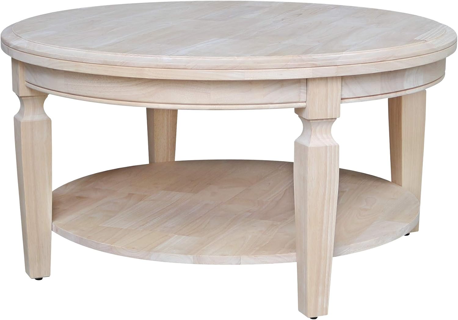 IC INTERNATIONAL CONCEPTS Vista Round Coffee Table Unfinished