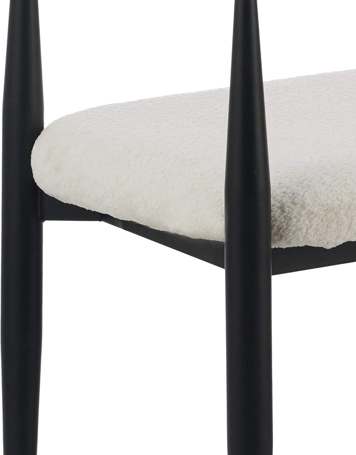Christopher Knight Home Names Modern Metal Loveseat, Living Room Boucle Fabric Upholstered Settee, Curved Open Backrest 2-Seater Sofa, Cozy Couch for Bedroom/Apartment/Home Office, Black+ Gold + Beige