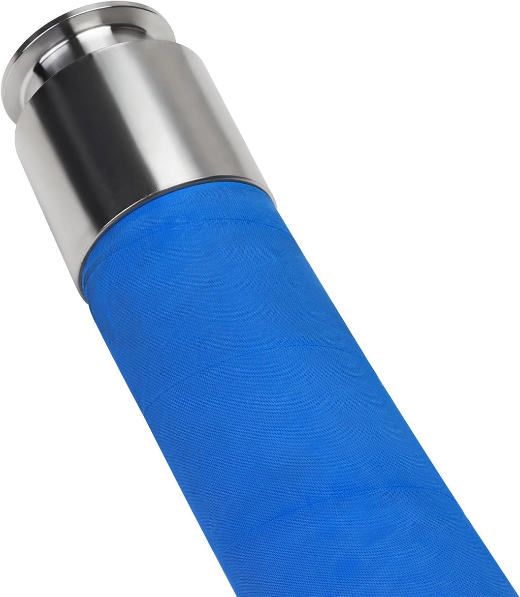 DERNORD Brewery Beer Hose Beverage Transfer Hose Food Grade with 2 Inch Tri-Clamp 1.5ft Length