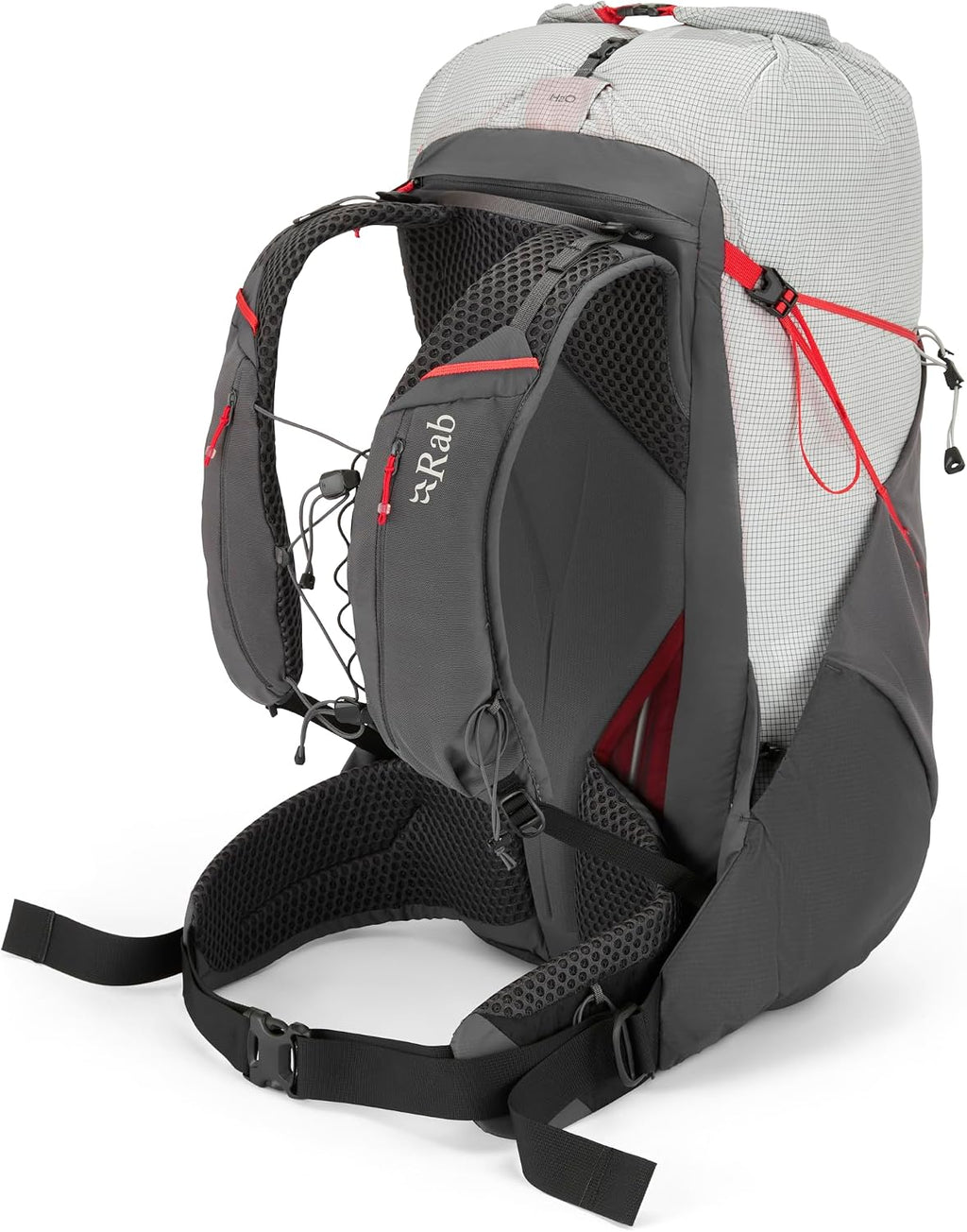 Rab Muon Hiking Pack - Lightweight Durable Backpack for Hiking, Trekking, & Backpacking - Pewter/Graphene - 40-Liter (Back Length - Medium)