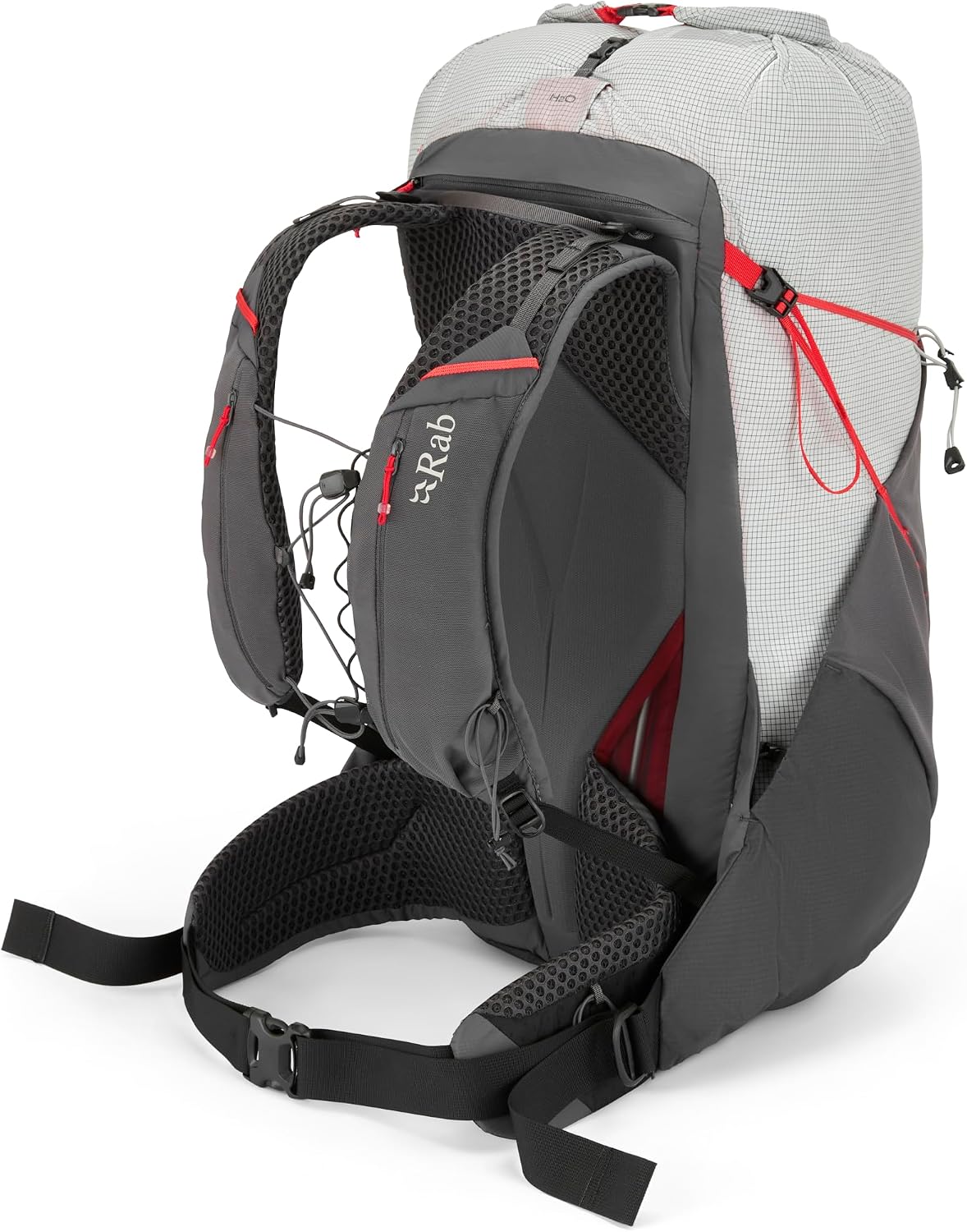 Rab Muon Hiking Pack - Lightweight Durable Backpack for Hiking, Trekking, & Backpacking - Pewter/Graphene - 40-Liter (Back Length - Medium)