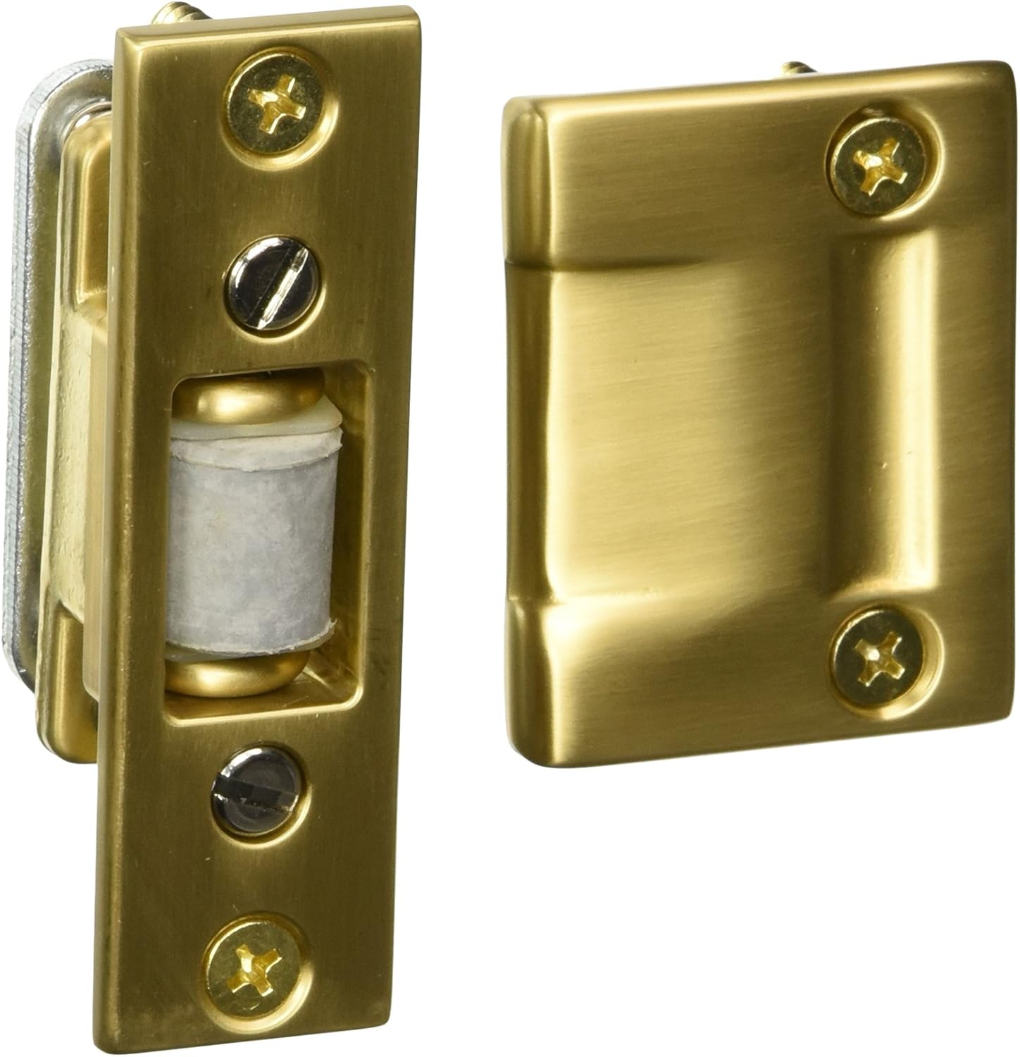 Baldwin 0430033 Roller Latch, Vintage Brass
