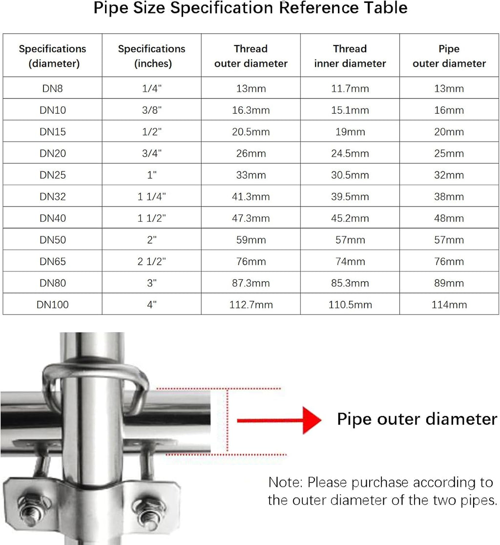6 Pcs Cross-Connector Pipe Clip Galvanized Steel Cross Pipe Clamp Cross Tube Buckle Fits Pipes OD 1' and 1' - Dependable Stability Guaranteed!