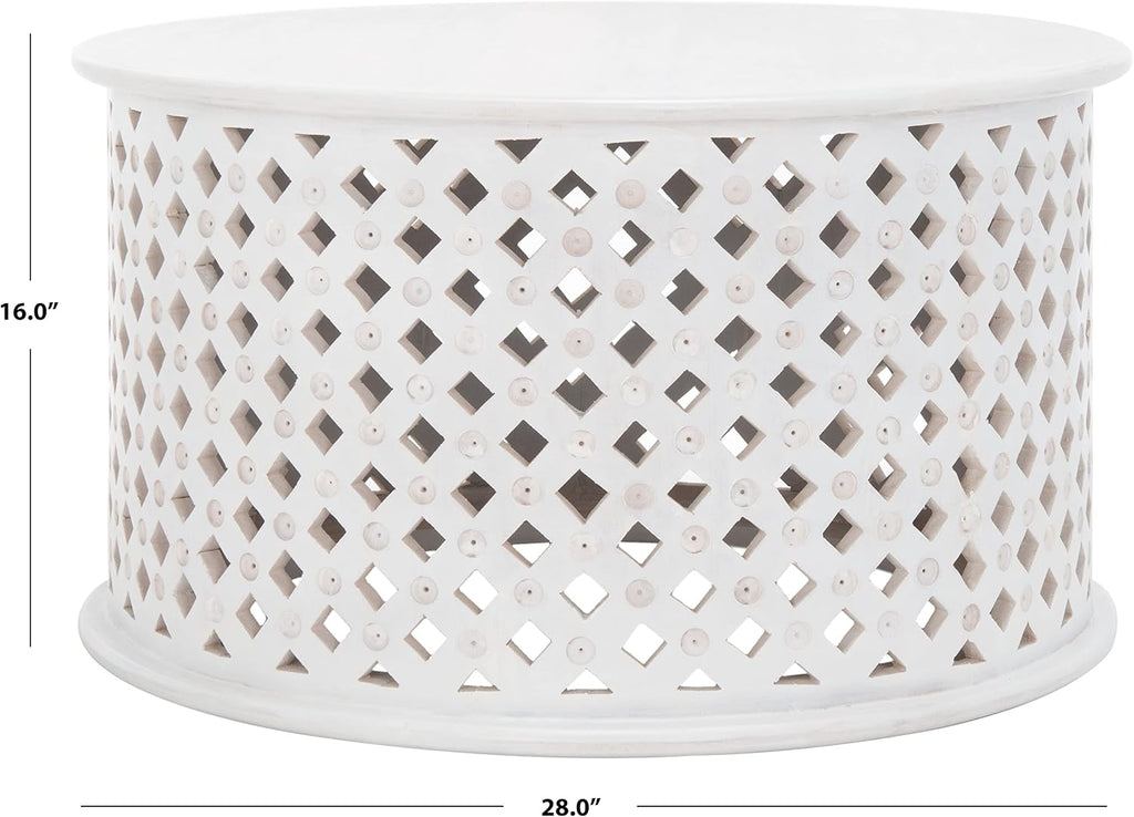 Safavieh Home Collection COF5301 Table, White Wash