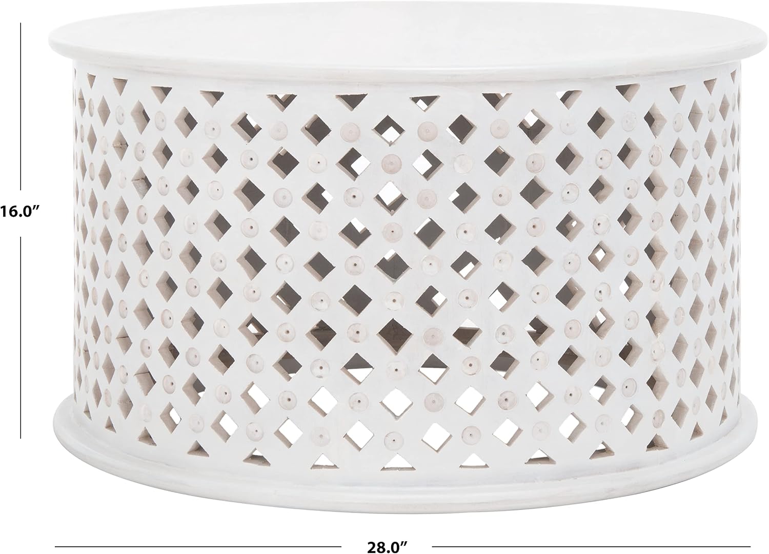 Safavieh Home Collection COF5301 Table, White Wash
