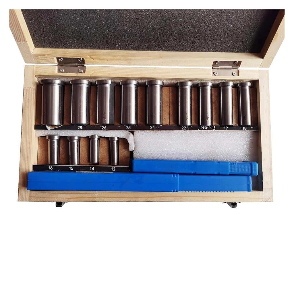 Keyway Broach, 22pcs Set Broaching Tool Bushing Shim Set, Metric System 12-30 Keyway Tool Knife for CNC Machine for Metalworking, Lathe