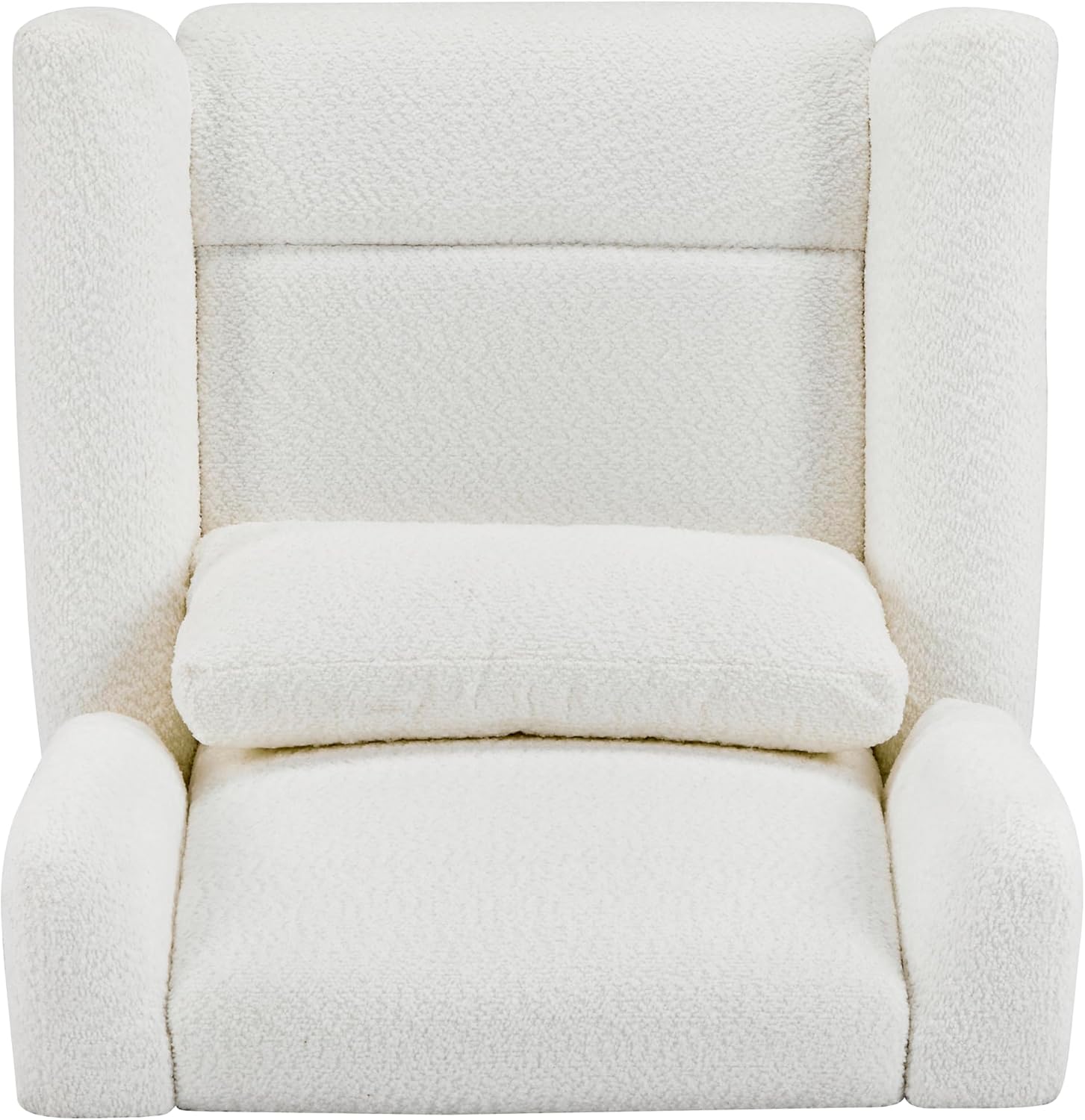 Christopher Knight Home Dolia Boucle Fabric Upholstered 360° Swivel Chair, Push-Back Power Recliner Chair, Iron Recliner Sofa with Rotation, Living Room Lounge Sofa, Adjustable Backrest, Beige+Gold
