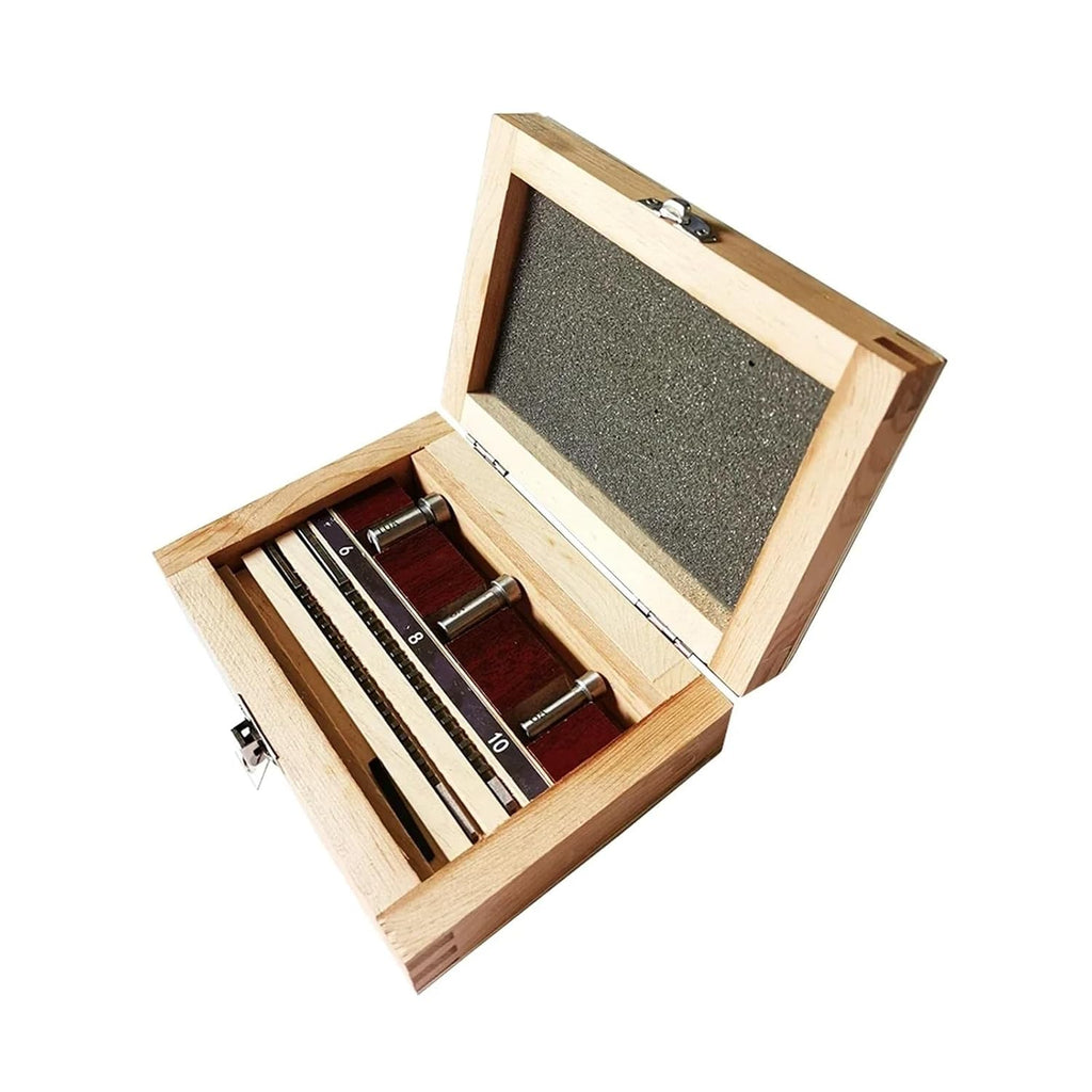 Keyway Broach Set, Metric Sized 2mm 3mm Broaches 6/8/10 High Speed Steel CNC Cutting Tools with Shims Heat Resistance