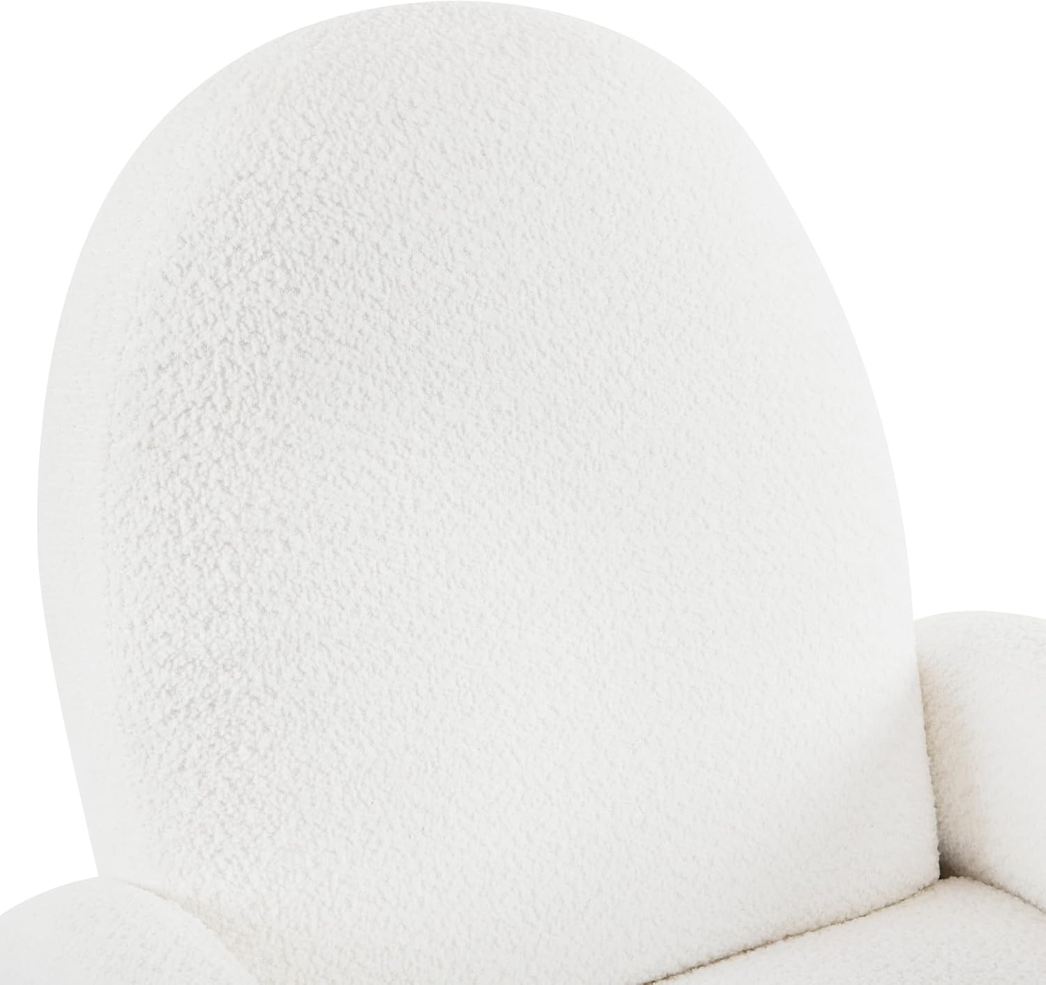 Christopher Knight Home Sidney Boucle Fabric Upholstered 360° Swivel Chair, Push-Back Recliner, Solid Wood Glider Recliner with Rotation, Living Room Lounge Chair, Adjustable Backrest, Milky White