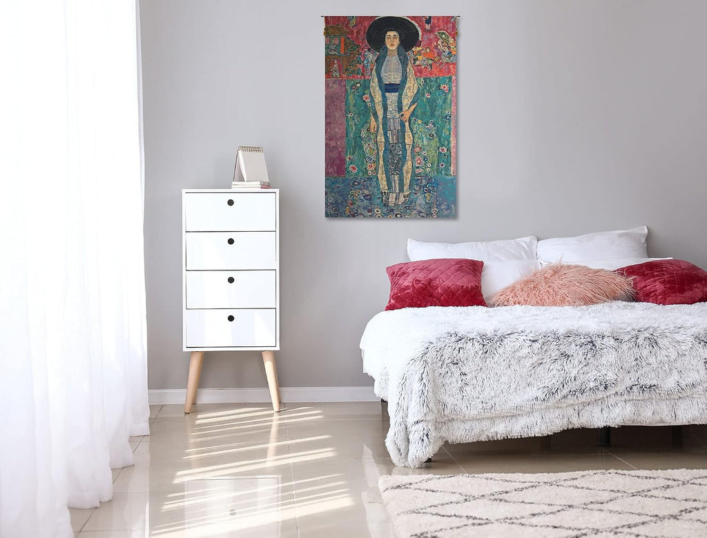 C Charlotte Home Furnishings Inc Adele Block-Bauer European Tapestry Wall Hanging | Viscose Cotton and Polyester Blend Wall Art | 28 in. x 18 in | Home Decor Accents | Inspired by Gustav Klimt