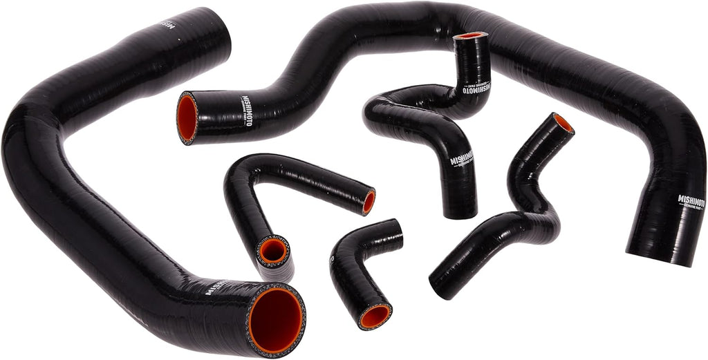 Mishimoto MMHOSE-MUS-86BK Silicone Radiator Hose Kit Compatible With Ford Mustang GT Cobra 1986-1993 Black
