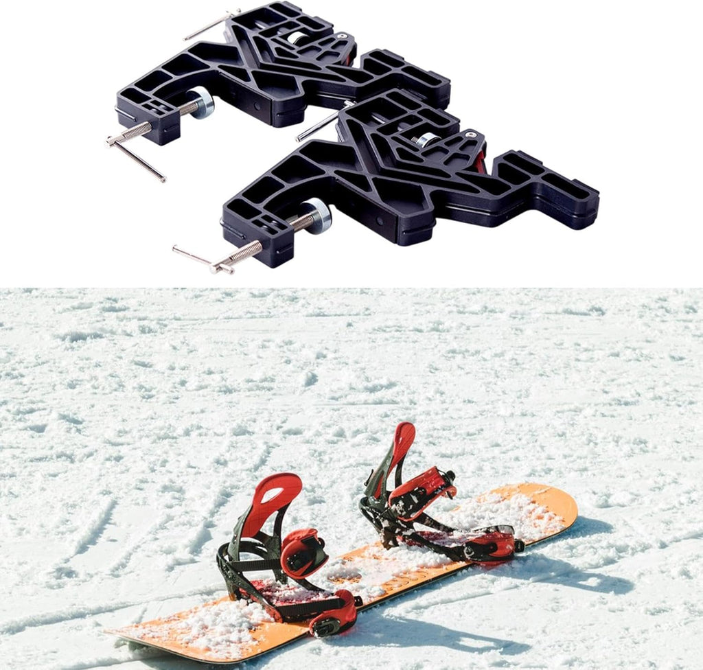 Colaxi 2X Ski Snowboard Vises Fixed Vises Waxing Repair Tools Lightweight Maintenance Easy to Use Simple Waxing Ski Vises Adjustable