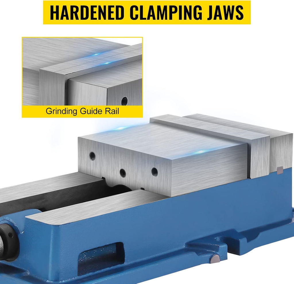 VEVOR 6 Inch ACCU Lock Down Vise Precision Milling Vice 6 Inch Jaw Width Drill Press Vise Milling Drilling Machine Bench Clamp Clamping Vice (6'')