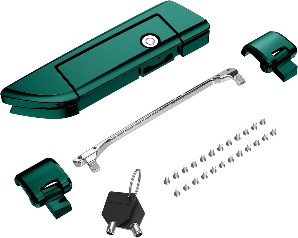 Tour Pack Latches for Harley,Tour Pack Trunk Lid Latch with Keys Fit for Harley Touring/Road King/Road Glide/Street Glide/Electra Glide/Ultra-Classic 2014+ Alpine Green