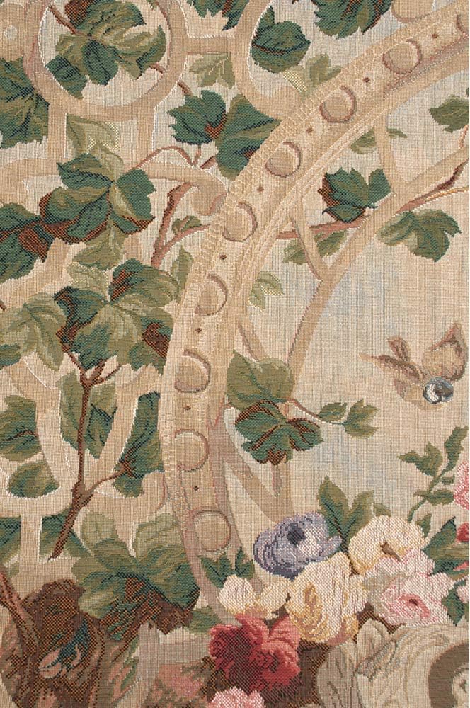 Charlotte Home Furnishings Inc. Beauvais III With Border French Tapestry Wall Hanging, 58 X 44 Inch, Viscose Cotton And Polyester Blend Wall Art, Perfect For Home Decor And Wall Decor