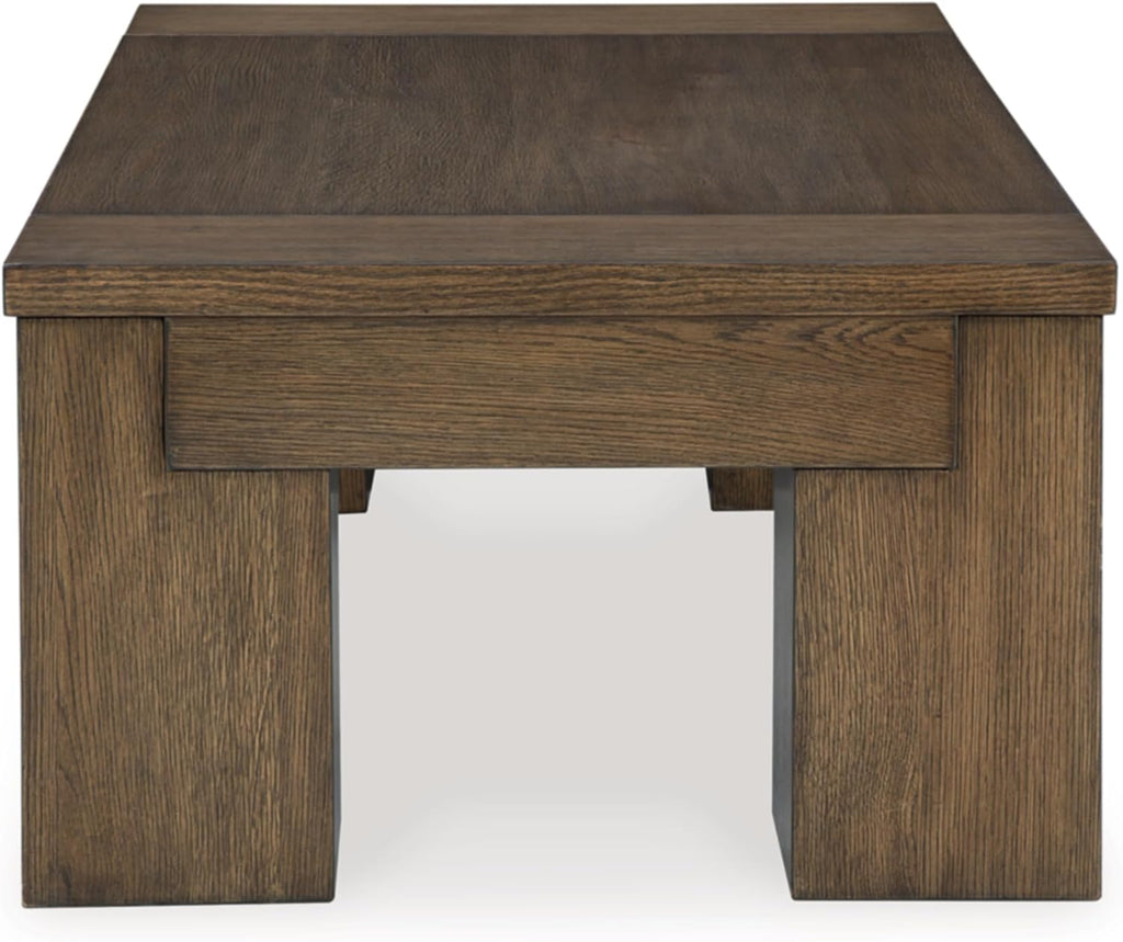 Signature Design by Ashley Rosswain Contemporary Lift-Top Coffee Table, Dark Brown