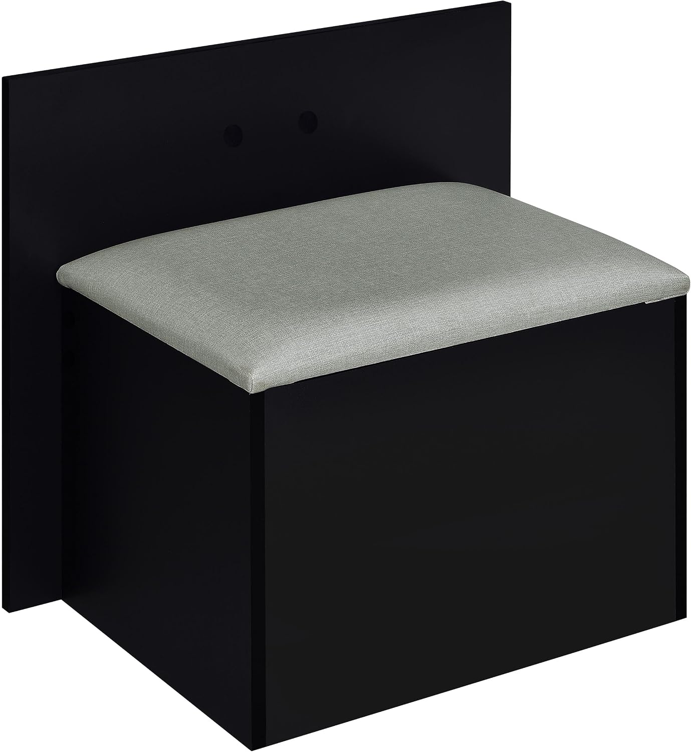 Coaster Home Furnishings Flora 2-Drawer Vanity Set with Led Mirror Black High Gloss