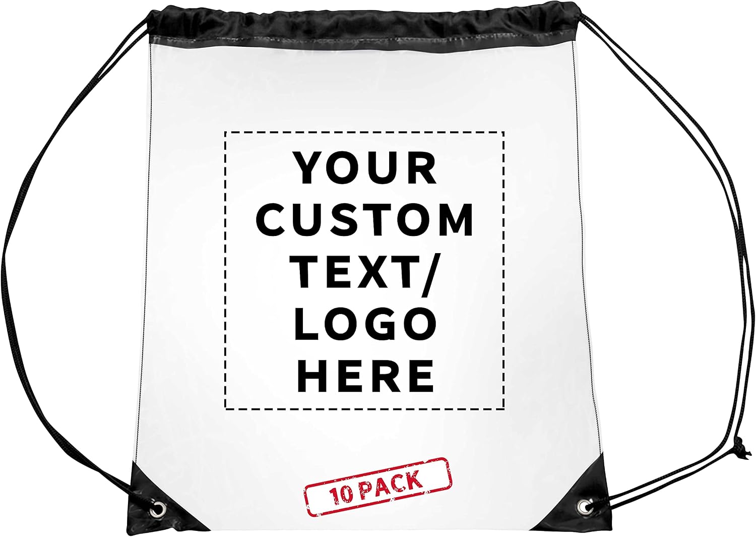 DISCOUNT PROMOS Plastic Drawstring Backpacks