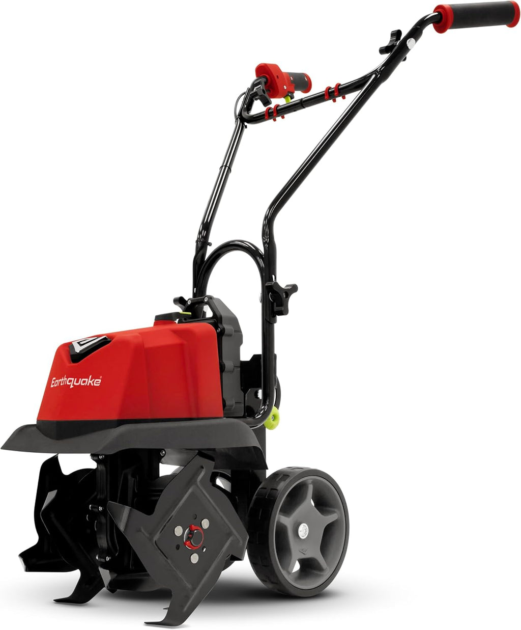Earthquake 60V Cultivator with 4Ah Battery and Charger Included, Variable Speed Trigger, Adjustable Transport Wheels, Overhand Handlebars, U.S. Based Customer Support, 46091