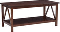 Linon Home Dcor Linon Home Decor Titian Coffee Table, 44.02'w x 21.97'd x 20'h, Antique Tobacco