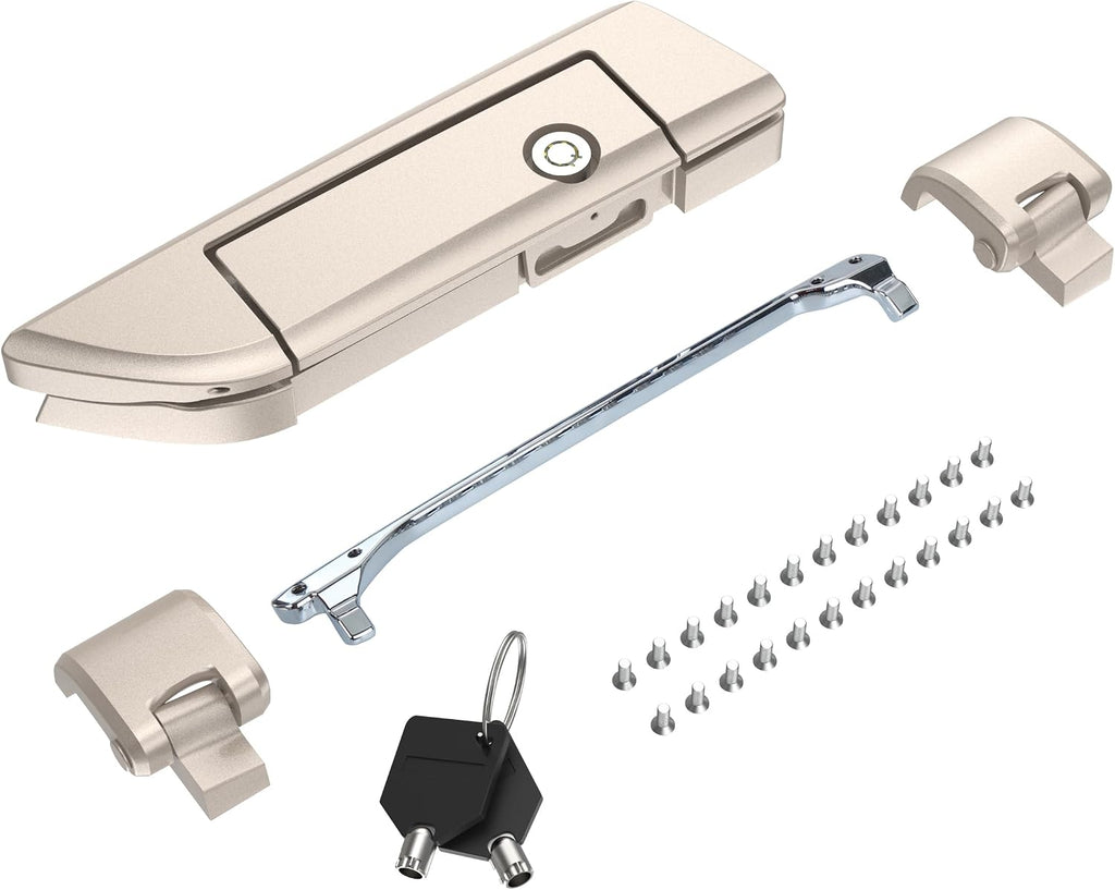 Tour Pack Latches Hinges Fit for Harley Touring Razor Chopped King Pak Road King Road Glide Street Glide Electra Glide 2014-2025 Silver Fortune