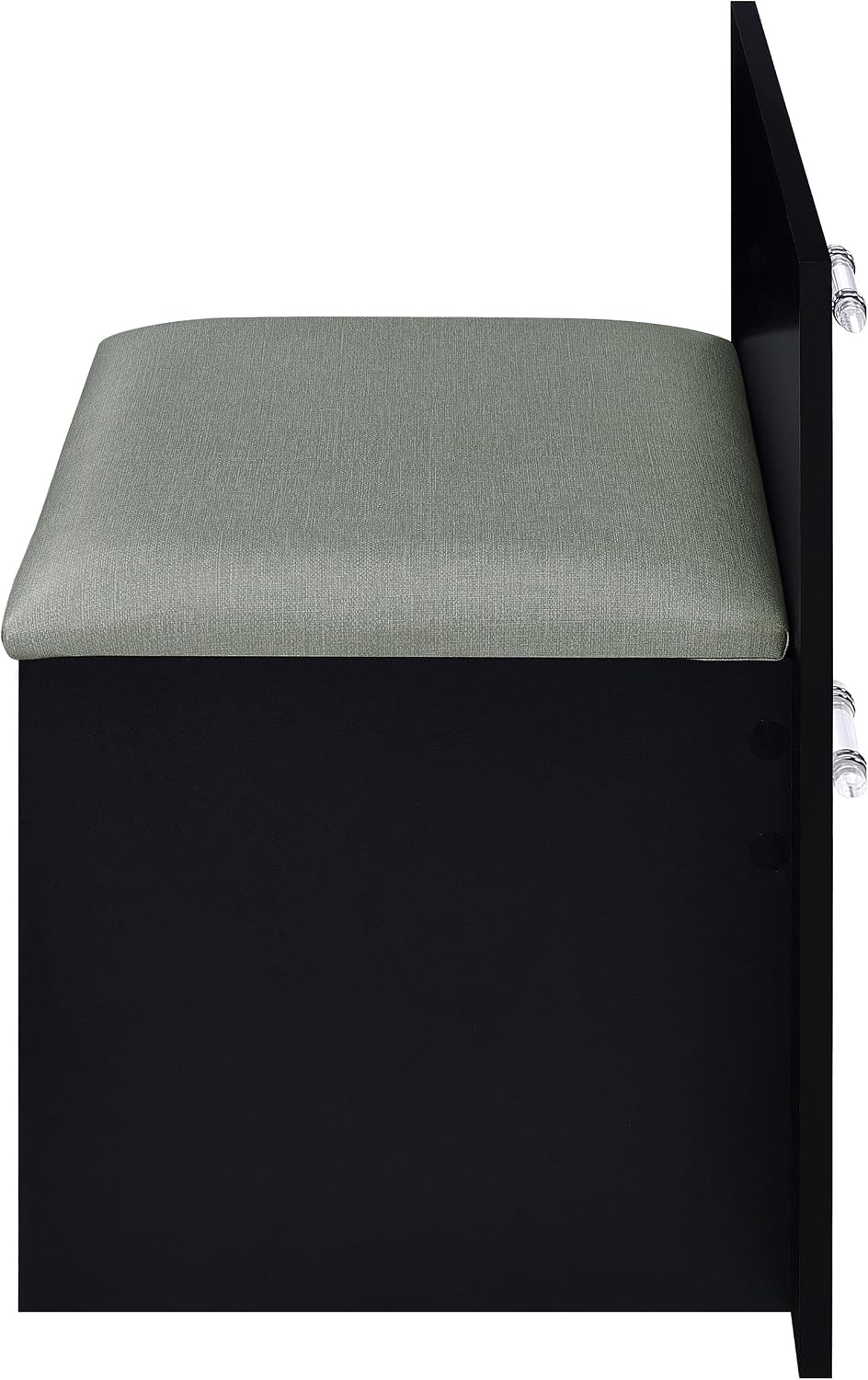 Coaster Home Furnishings Flora 2-Drawer Vanity Set with Led Mirror Black High Gloss