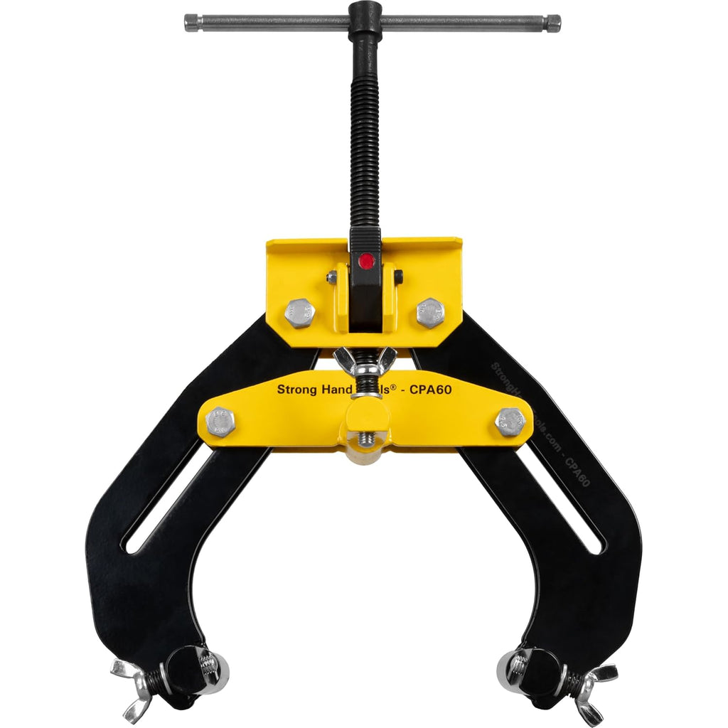 Strong Hand Tools, Pipe Alignment Clamp, Pipe Diameter Capacity: 2' - 6', Fit-Up Clamp, Quick Acting Screws, Stainless Steel Contact Adjustment Screws, CPA60