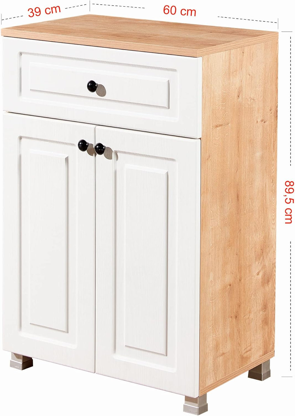 WELL HOME MOBILIARIO & DECORACIÓN Multi-Purpose Furniture, 100% Melamine Veneered Chipboard, Colour Safiro Oak Walnut