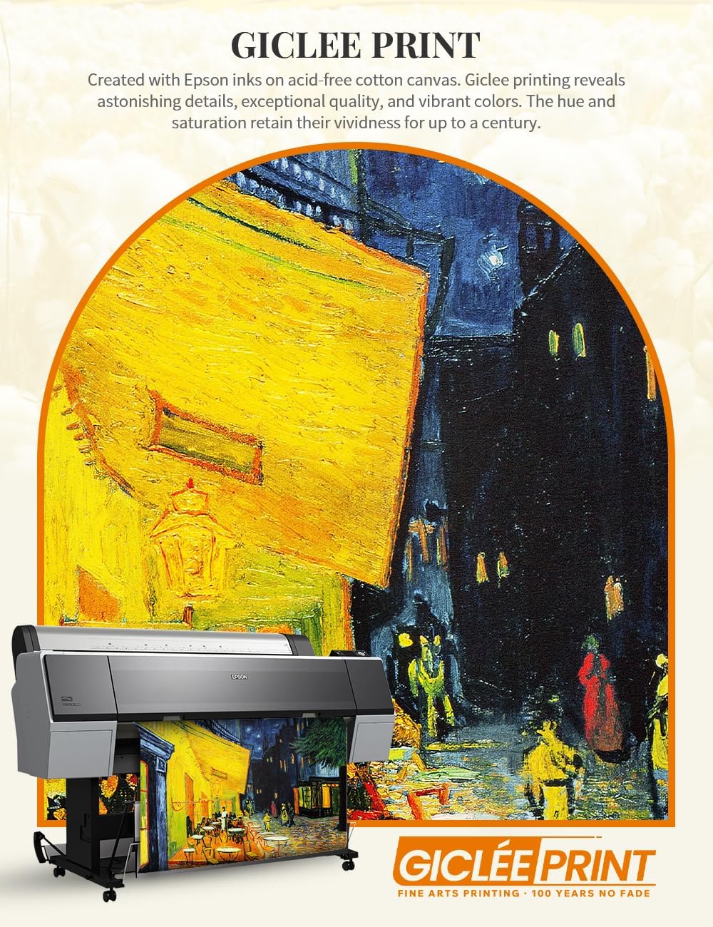 DECORARTS - Vincent Van Gogh Cafe Terrace at Night Large Canvas Art Giclee Print Gallery Wrapped Wall Art For Living Room Decor 30x40, Made In USA