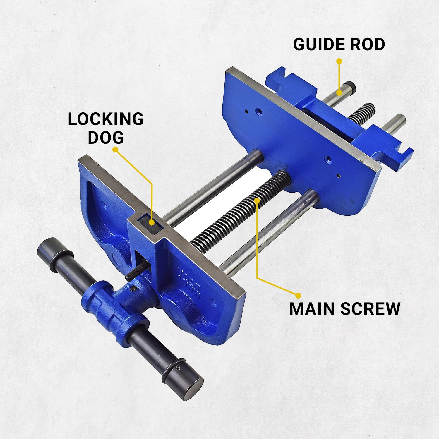 Yost Vises 10WW-CA 10' Heavy-Duty Ductile Iron Woodworkers Vise