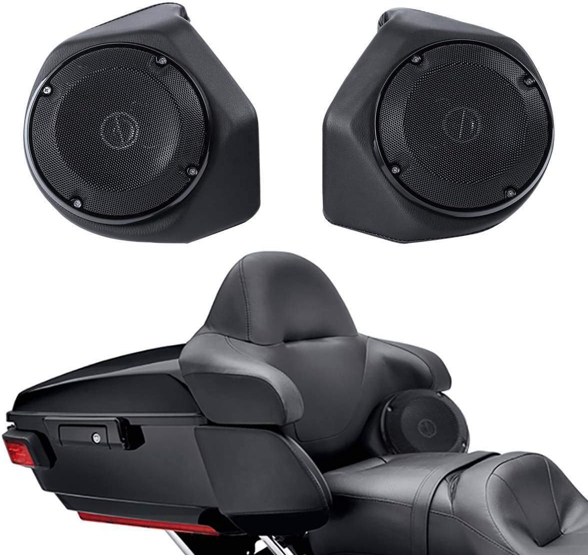 TCMT King Motorcycle Trunk Box Backrest Pad Luggage Rack Speakers Taillight Fit For Harley 2014-2025 Touring CVO Road King Road Glide Street Glide Electra Glide Pack