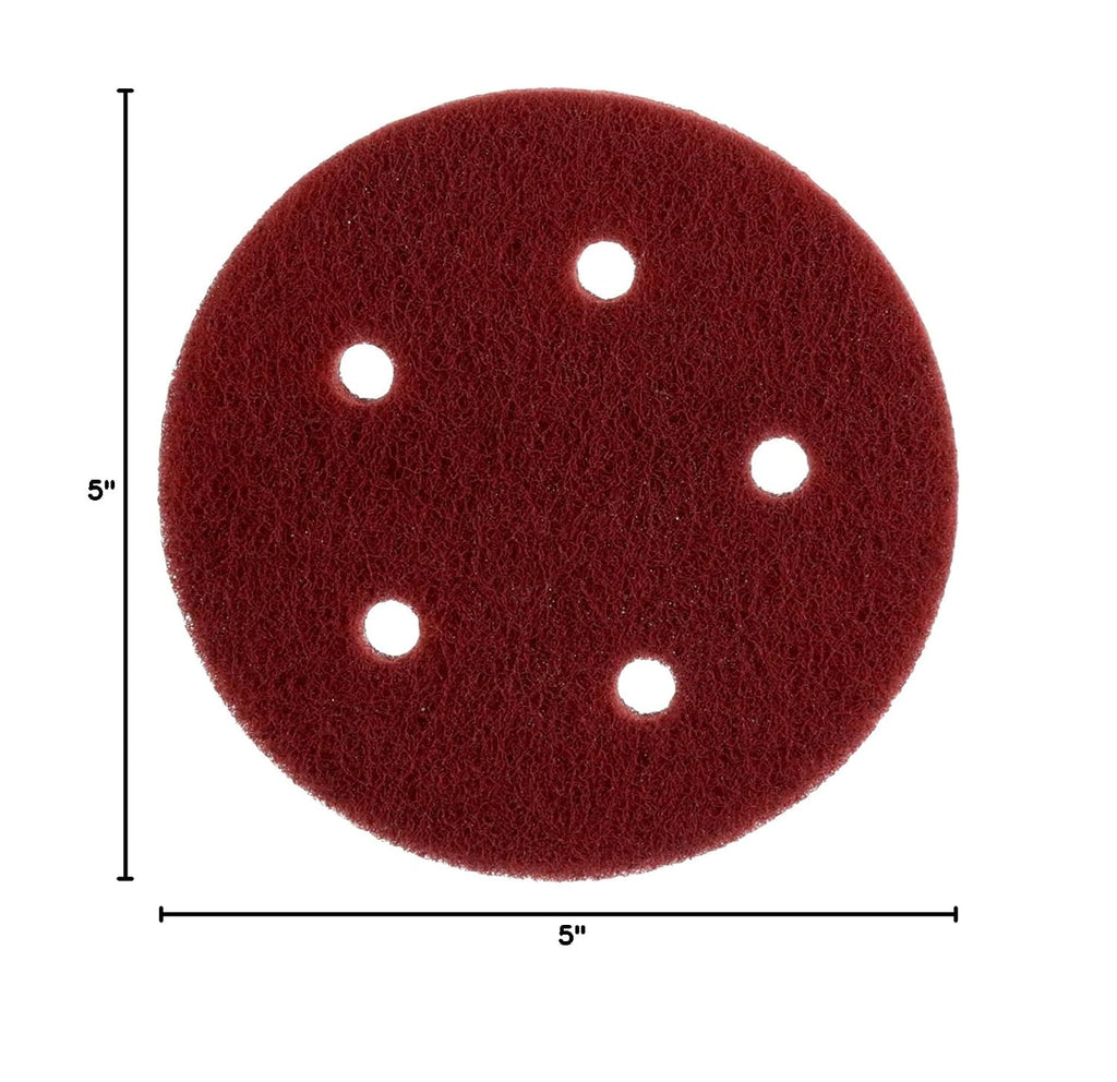 Cubitron Hookit 7447 PRO Disc, 5' x NH 5 HLS, A VFN, Aluminum Oxide, Maroon (Pack of 40)