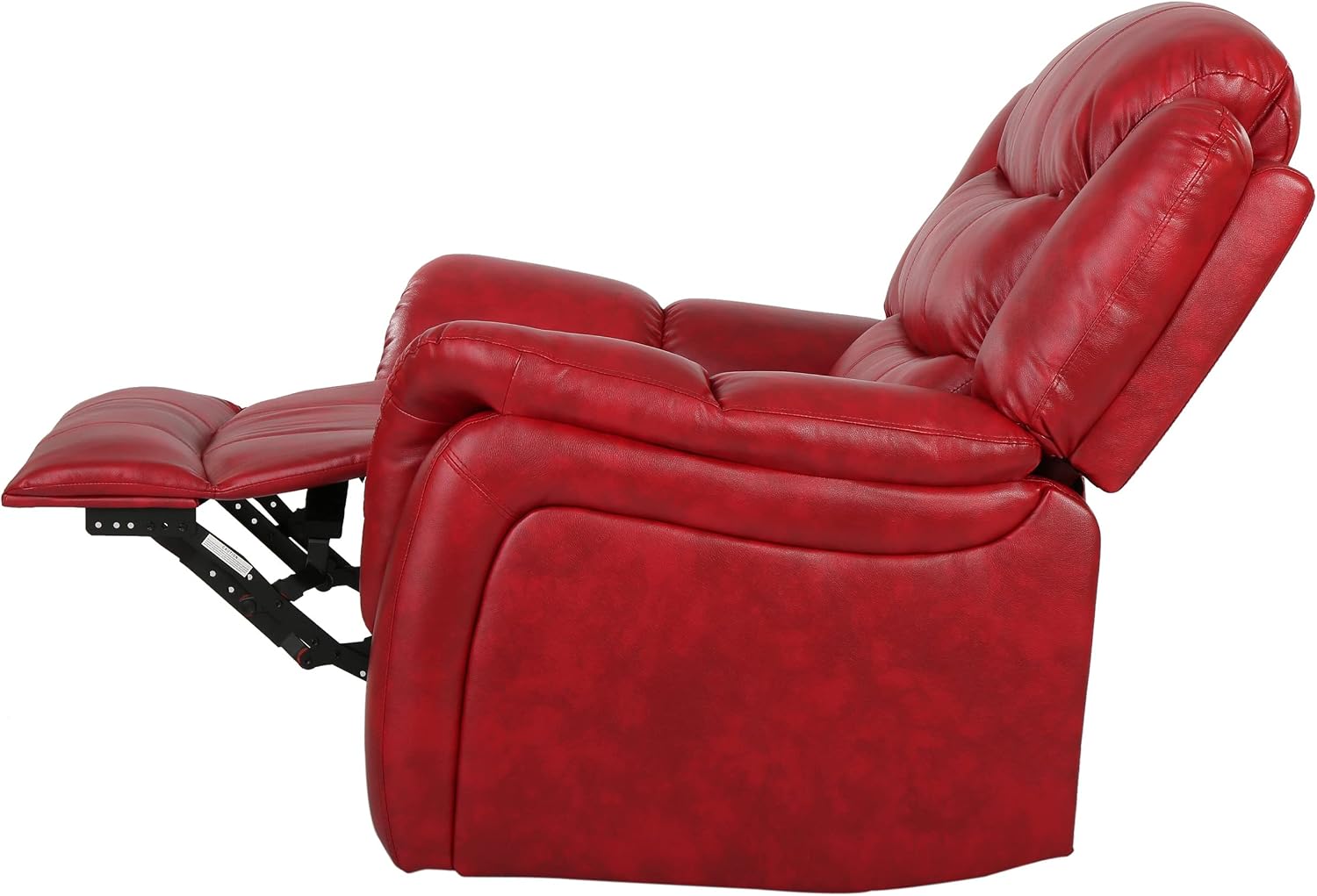 Christopher Knight Home Hawthorne Glider Recliner, Leather, Oxblood Red