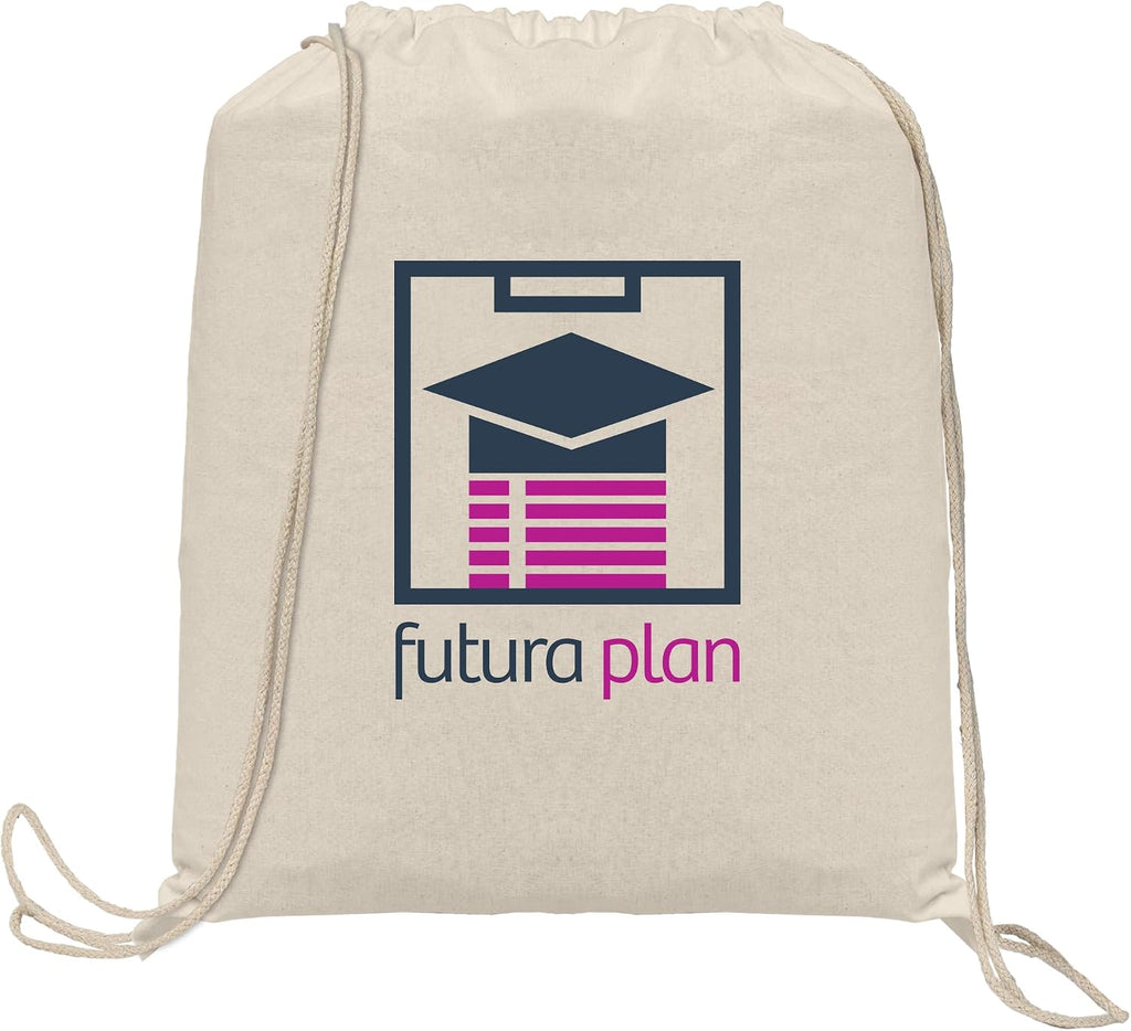 Custom Backpacks, Java - 5 oz. Cotton Drawstring Backpack - Heat Transfer, $4.49/pc, Qty 100 Personalized Backpacks - Black